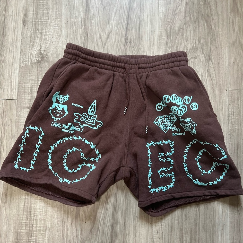 Exclusive BBC ICECREAM Browns graphic shorts excellent condition size medium